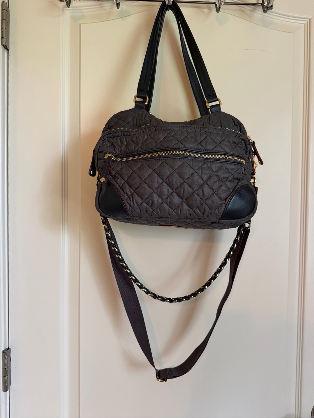 MZ Wallace Crosby Medium Satchel in Magnet